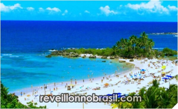 Segunda Praia no Morro de São Paulo na Bahia - Réveillon no Brasil