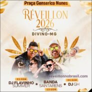 Réveillon 2026 de Divino em Minas Gerais : shows na virada de ano na Praça Genserico Nunes - reveillonnobrasil.com