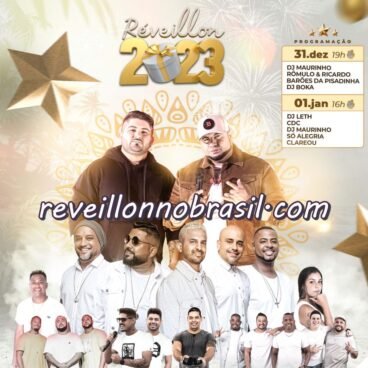 Magé Réveillon 2023 na Praia do Anil : shows de Barões da Pisadinha, Grupo Clareou e atrações locais