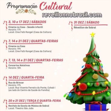 Programação Natalina e Réveillon 2023 em Sobral no Ceará