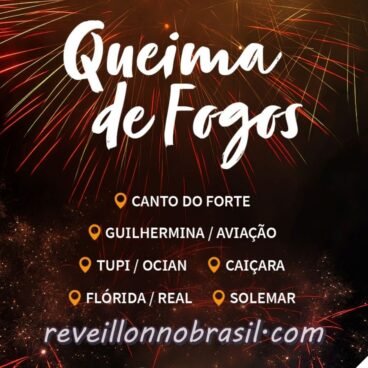 Praia Grande Réveillon 2023 no litoral paulista : seis pontos de queima de fogos sem estampido