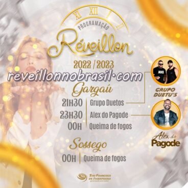 São Francisco de Itabapoana Réveillon 2023 : programação de shows e queima de fogos