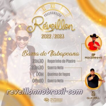 São Francisco de Itabapoana Réveillon 2023 : programação de shows e queima de fogos