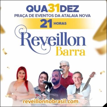 Barra dos Coqueiros Réveillon 2026 na Atalaia Nova : programação de shows virada de ano na Praça de Eventos - reveillonnobrasil.com