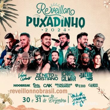 Réveillon Puxadinho Caldas Novas 2024 : programação de shows na virada de ano no Water Park