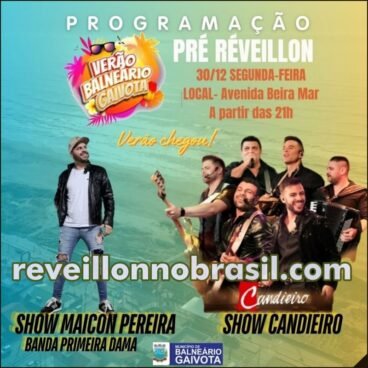 Balneário Gaivota Réveillon 2025 em Santa Catarina : shows e queima de fogos na virada de ano