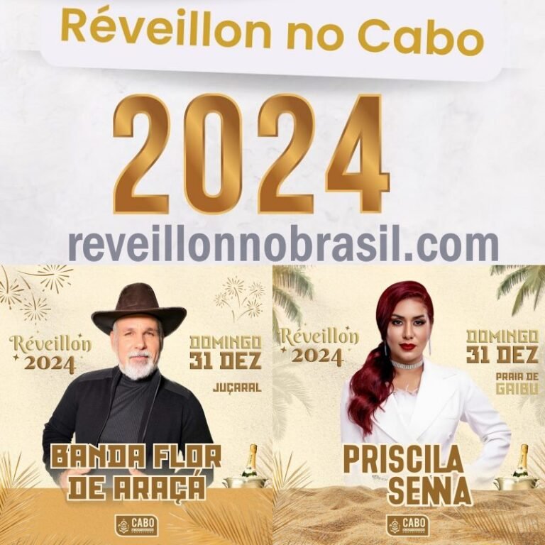 Cabo de Santo Agostinho Réveillon 2024 na Praia de Gaibú programação