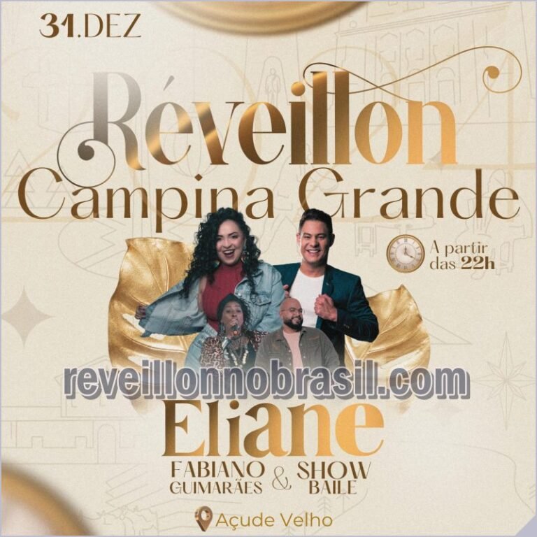 Campina Grande Réveillon 2024 no Largo do Açude Velho shows e luzes