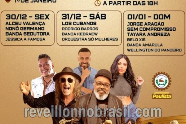 Paulista Réveillon 2024 : programação de shows