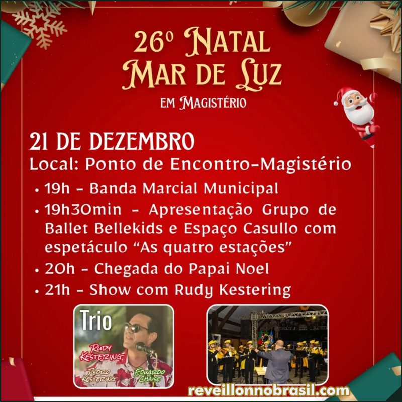 Natal Natal Mar de Luz 2025 em Balneário Pinhal 2025