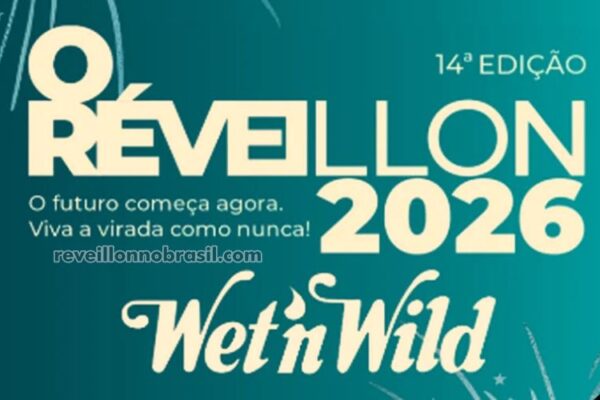 Parque Aquático Wet’n Wild Réveillon 2026 em Itupeva / SP