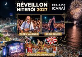 Réveillon 2027 na Praia de Icaraí em Niterói : hows de Alceu Valença, João Gomes e Unidos do Viradouro