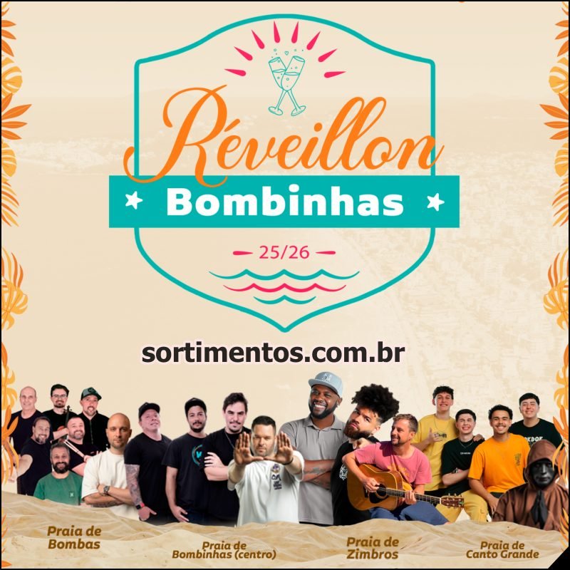 Bombinhas Réveillon 2026 em Santa Catarina - Bombinhas Virada de Ano no litoral catarinense - reveillonnobrasil.com