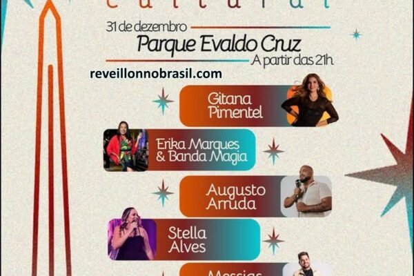 Réveillon 2026 de Campina Grande na Paraíba : shows na virada de ano no Parque Evaldo Cruz