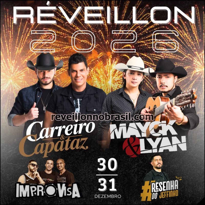 Shows Réveillon 2026 de Jardim Alegre no Paraná - Réveillon de Jardim Alegre - reveillonnobrasil.com