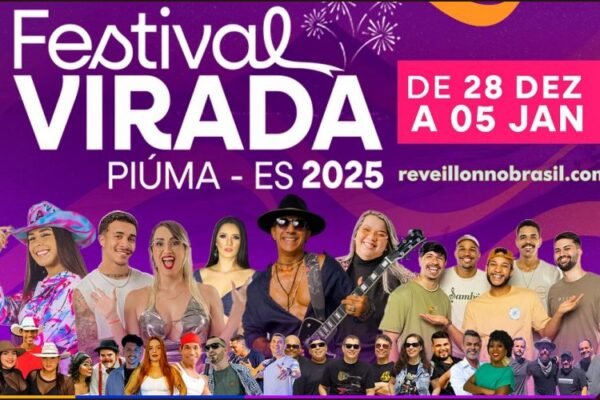 Piúma Réveillon 2025 no Espírito Santo : festival da virada de  28 de dezembro a 5 de janeiro