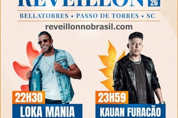 Passo de Torres Réveillon 2026 no litoral de Santa Catarina - reveillonnobrasil.com