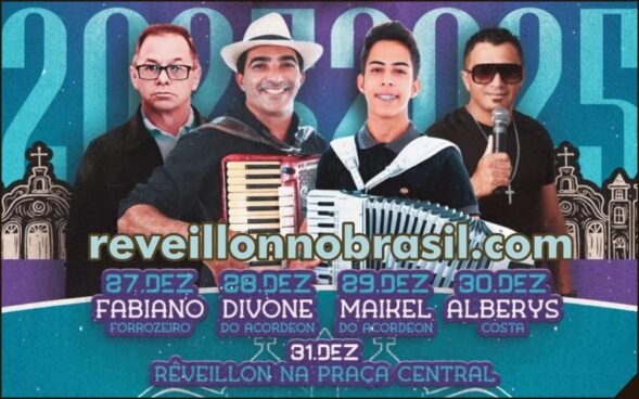 Soledade Réveillon 2025 na Paraíba : shows de 27 a 31 de dezembro na Praça Central