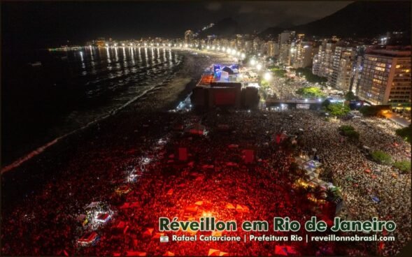 Réveillon na Praia de Copacabana no Rio de Janeiro - reveillonnobrasil.com