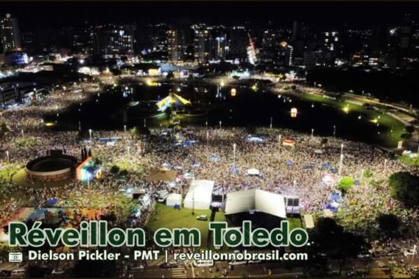 Toledo Réveillon 2026 : queima de fogos na virada de ano no Parque Ecológico Diva Paim Barth