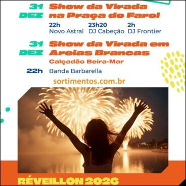 Arroio do Sal Réveillon 2026 : Programação Réveillon de Arroio do Sal no litoral gaúcho - reveillonnobrasil.com