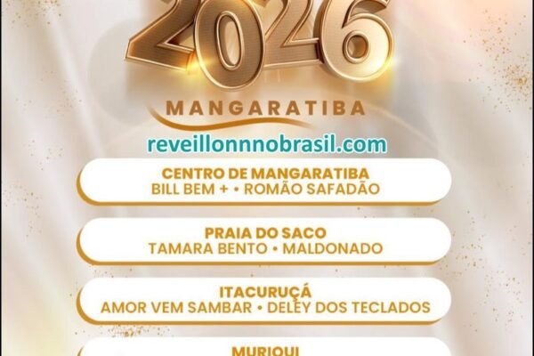Mangaratiba Réveillon 2026 - Shows Réveillon de Mangaratiba na Costa Verde do Rio de Janeiro - reveillonnobrasil.com
