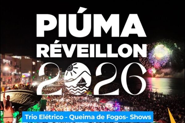 Programação Réveillon de Piúma 2026 no litoral capixaba - Piúma Réveillon 2026 no Espírito Santo - reveillonnobrasil.com