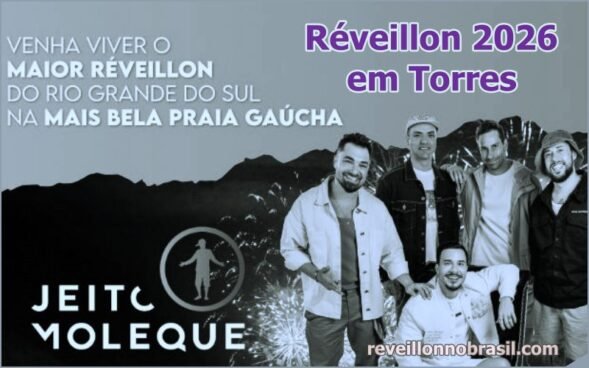 Réveillon 2026 na Praia Grande em Torres no litoral norte gaúcho - reveillonnobrasil.com
