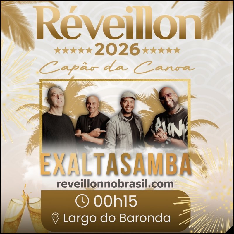 Shows Réveillon em Capão da Canoa. Capão da Canoa Réveillon 2026. reveillonnobrasil.com