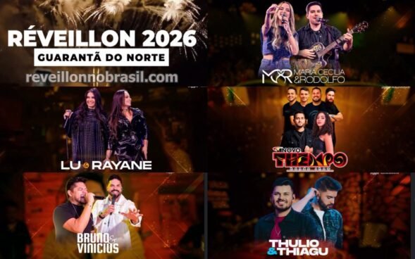 Guarantã do Norte Réveillon 2026 no Mato Grosso : shows na virada de ano no Lago Municipal