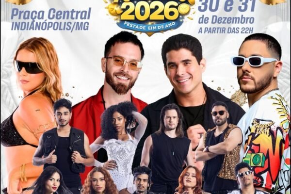 Programação Réveillon 2026 de Indianópolis em Minas Gerais : shows na virada de ano em Indianópolis - Sortimentos Réveillon