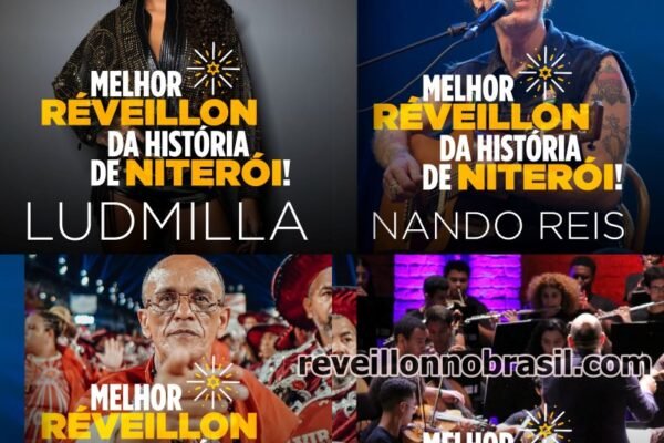 Praia de Icaraí Réveillon 2026 em Niterói : shows com Nando Reis e Ludmilla na virada de ano