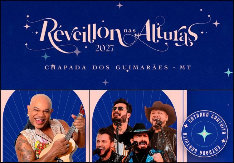 Réveillon nas Alturas 2027 : shows na virada de ano em Chapada dos Guimarães