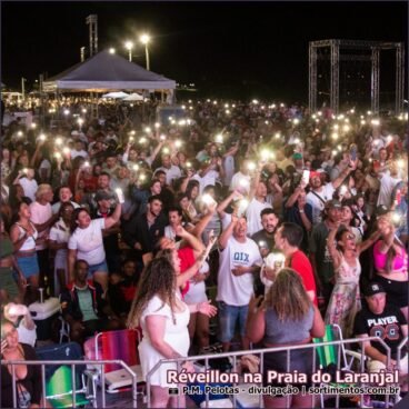 Shows Réveillon 2026 na Praia do Laranjal em Pelotas : programação de virada de ano na Praia do Laranjal