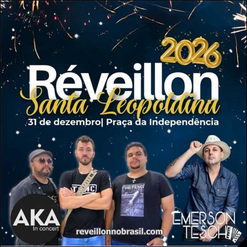 Santa Leopoldina Réveillon 2026 - Shows Réveillon de Santa Leopoldina no Espírito Santo - reveillonnobrasil.com