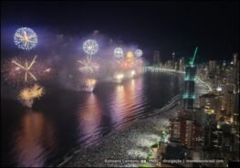 Balneário Camboriú Réveillon 2027 : queima de fogos na virada de ano na Praia Central